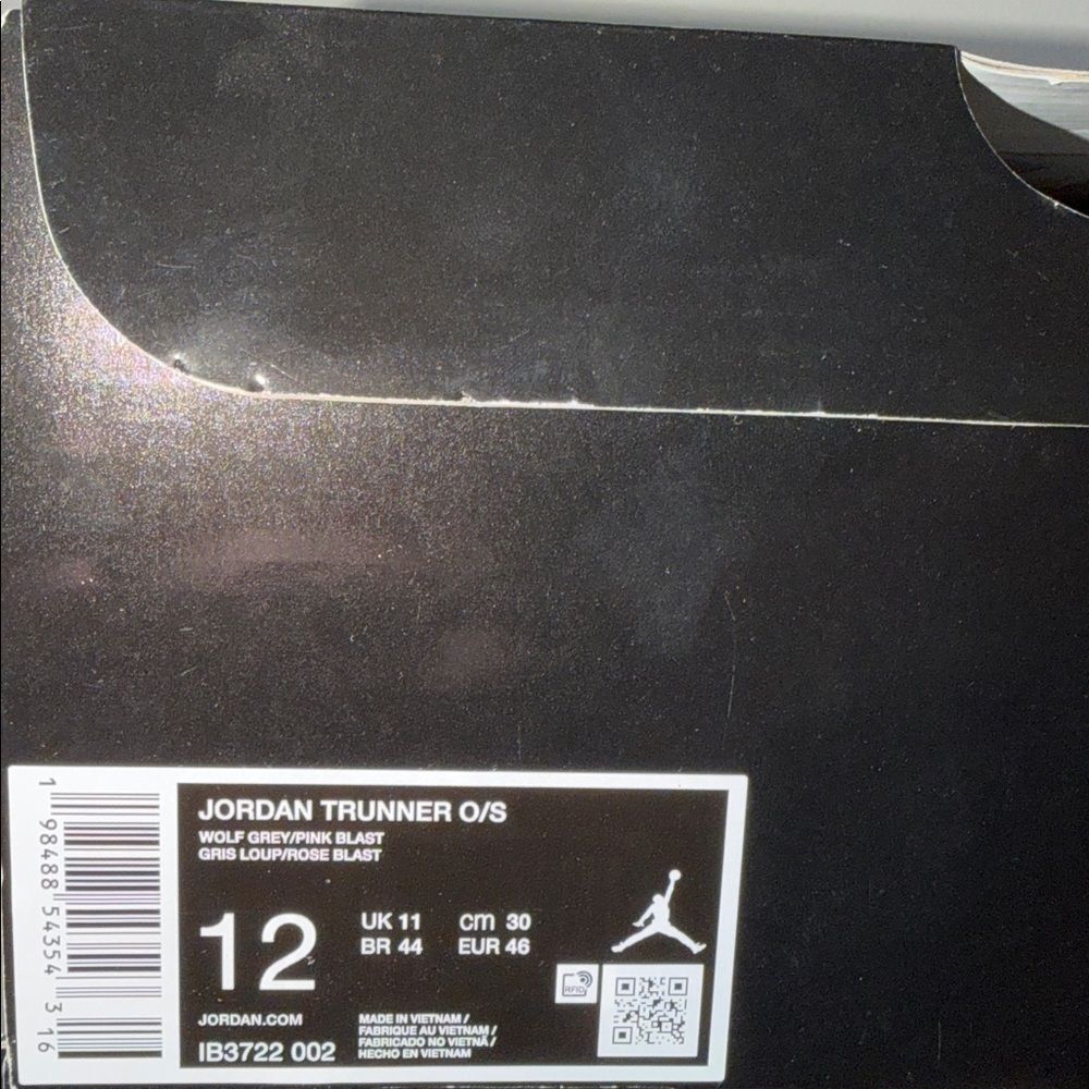 Air Jordan Trunner OS Wolf Grey Pink IB3722-002 Men’s Size 12 - Picture 6 of 6